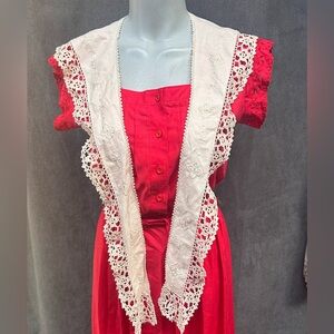 Vintage Peking handicrafts lace collar detachable scarf